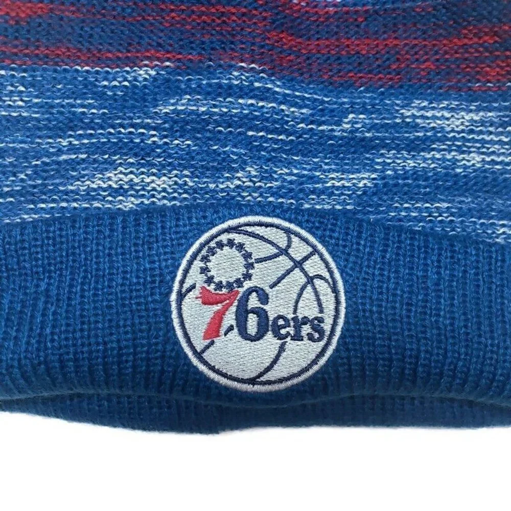 Ultra Game NBA Philadelphia 76ers Cuffed Pom Beanie Winter Hat Cap Blue One Size